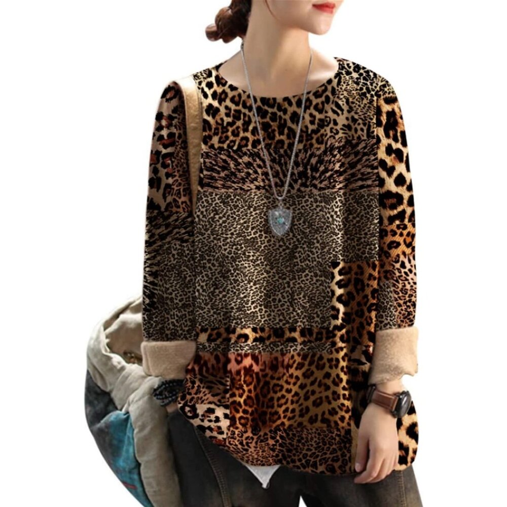 Women Christmas Sweater Graphic Print Oversized Pullover Casual Loose Knit Top